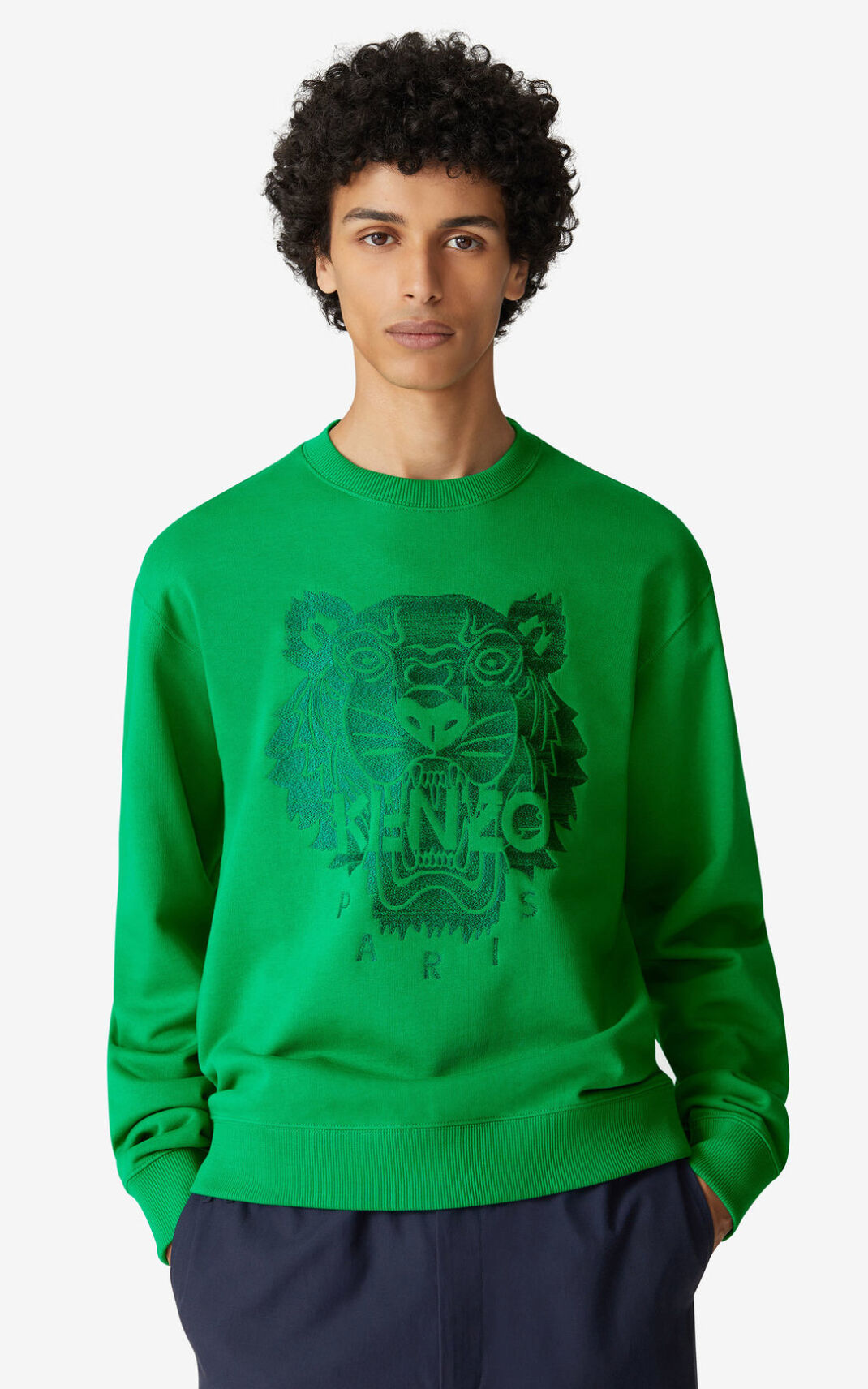 Sudadera Kenzo Tiger Hombre Verde - SKU.3884393